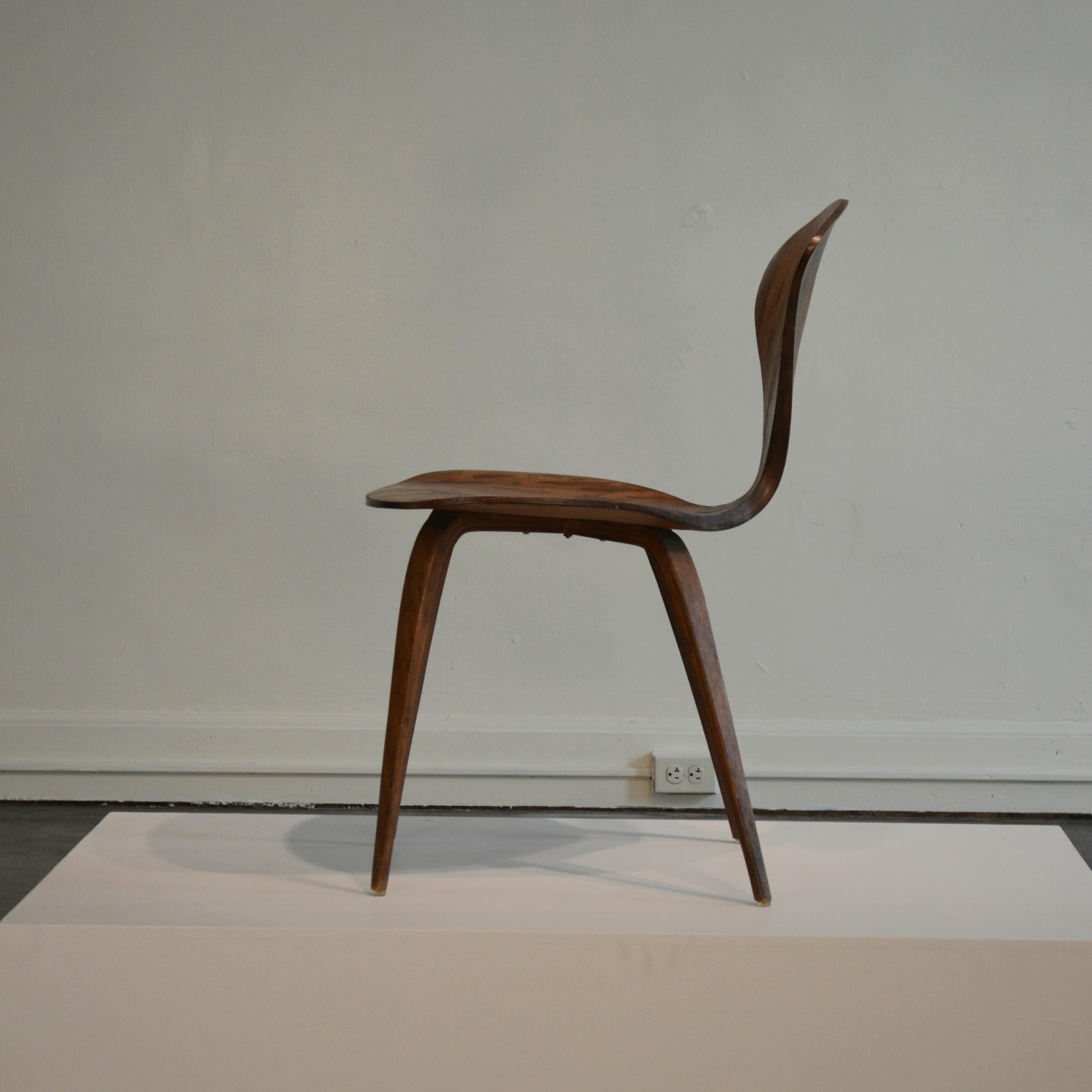 Mid-Century Modern Norman Cherner First Edition Cherner Chair with 'Bernardo' Label