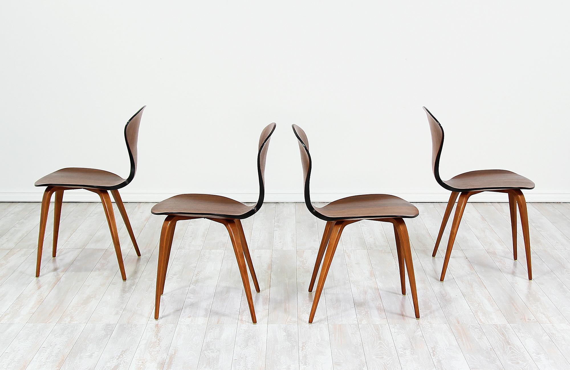 Norman Cherner Bentwood Dining Chairs for Plycraft In Excellent Condition In Los Angeles, CA