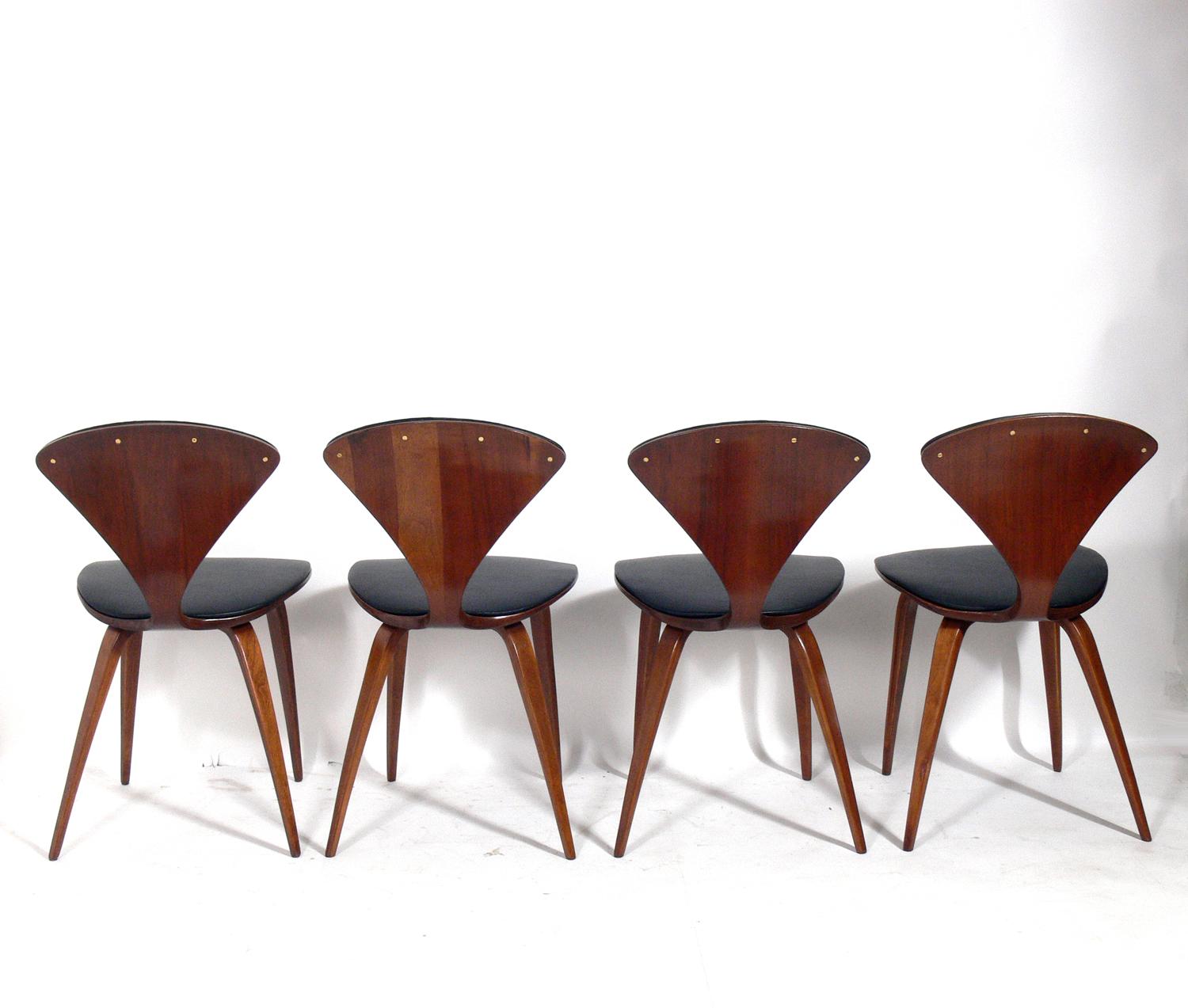 Mid-Century Modern Norman Cherner Dining Chairs, Set of Eight For Sale