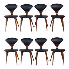 Norman Cherner Dining Chairs, Set of Eight