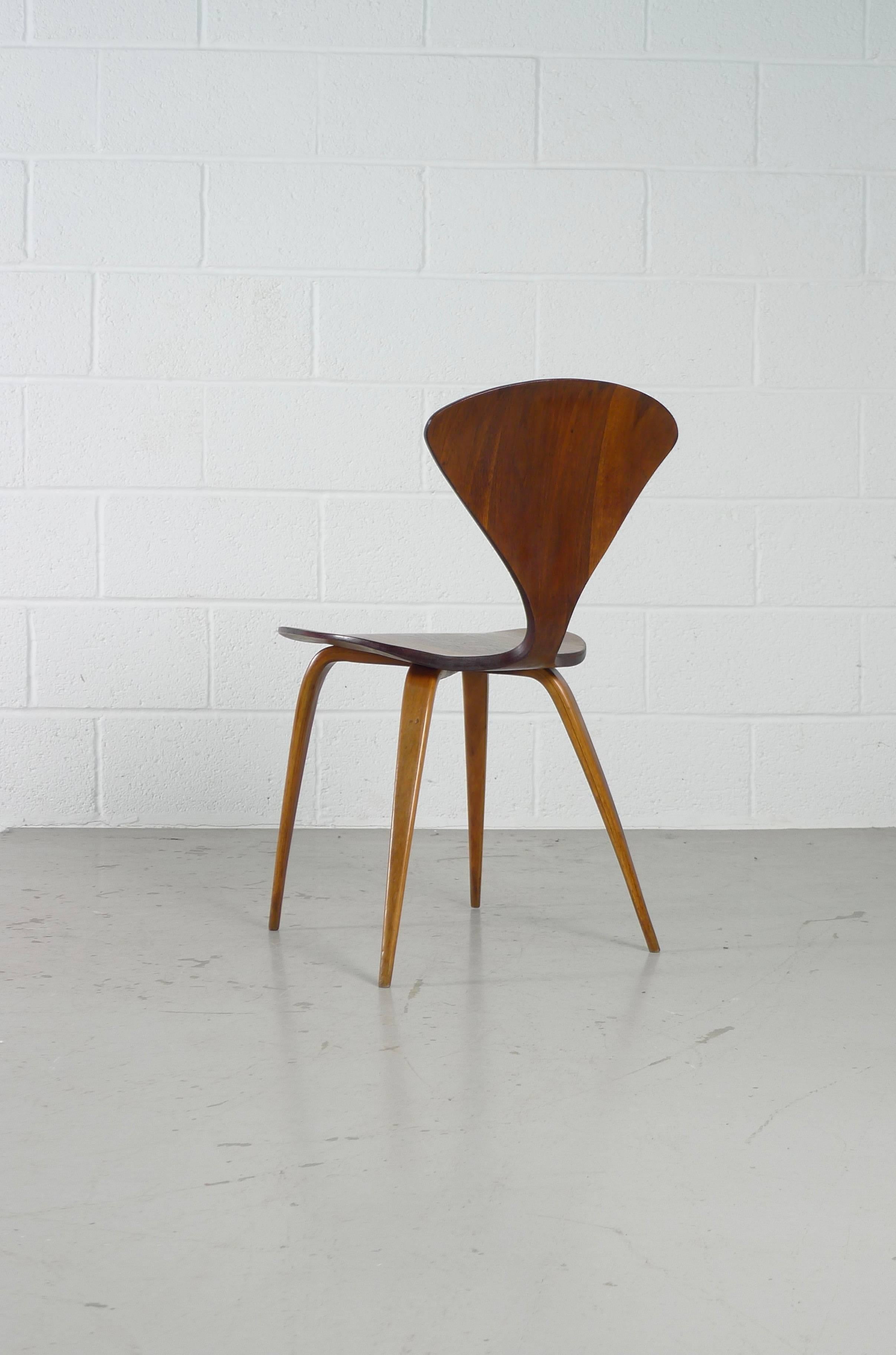 Mid-20th Century Norman Cherner for Plycraft, 1957, Side Chair, Original with Label