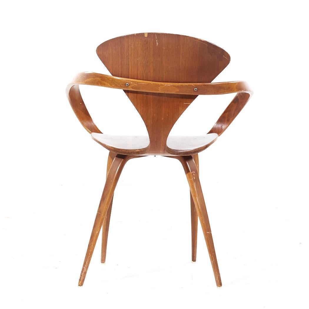 Norman Cherner for Plycraft Mid Century Arm Chairs - Pair For Sale 1