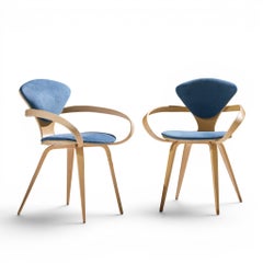 Norman Cherner for Plycraft Mid Century Pretzel Dining Chairs - Pair