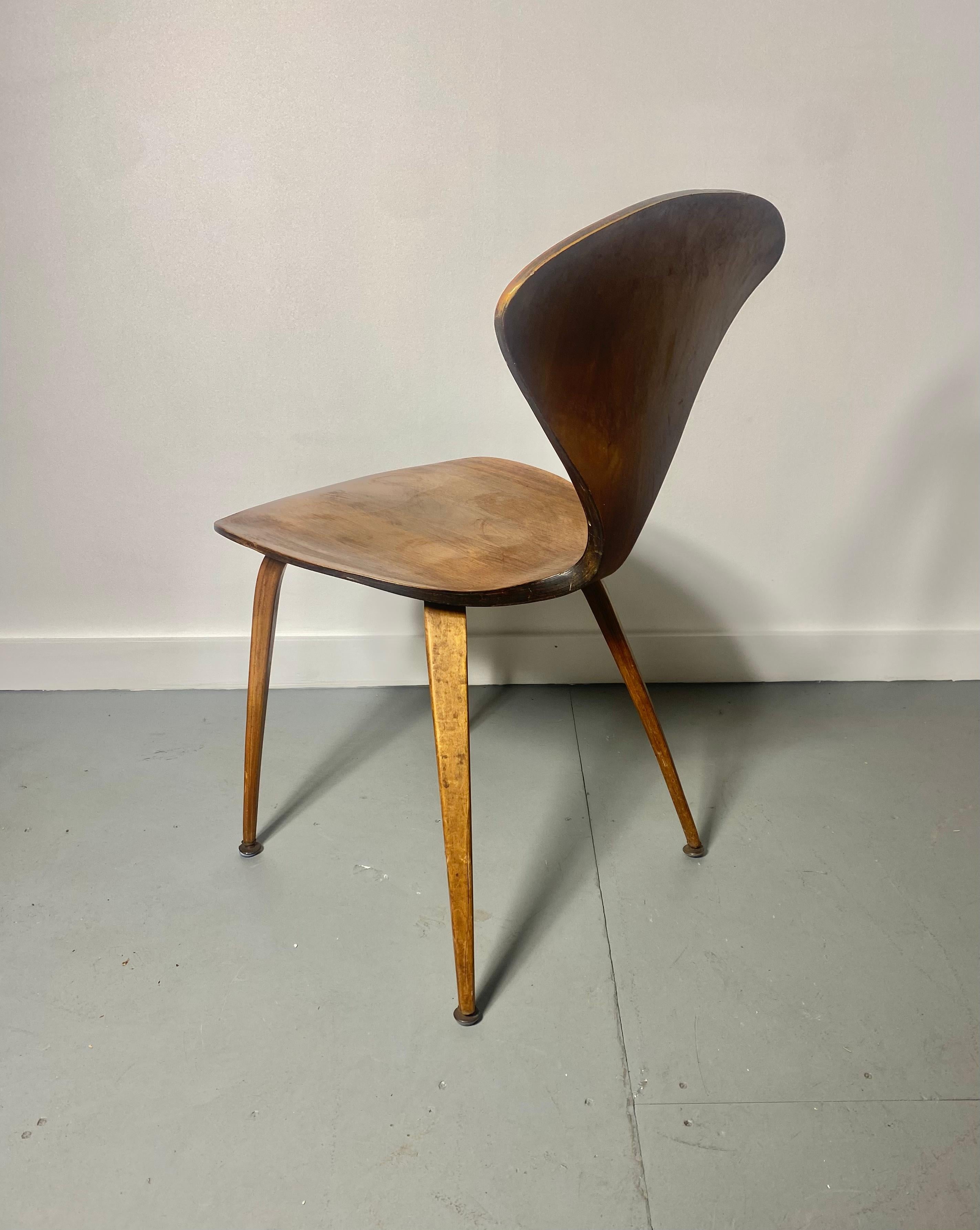 American Norman Cherner Mid-Century Modern Matching Side Chairs For Sale