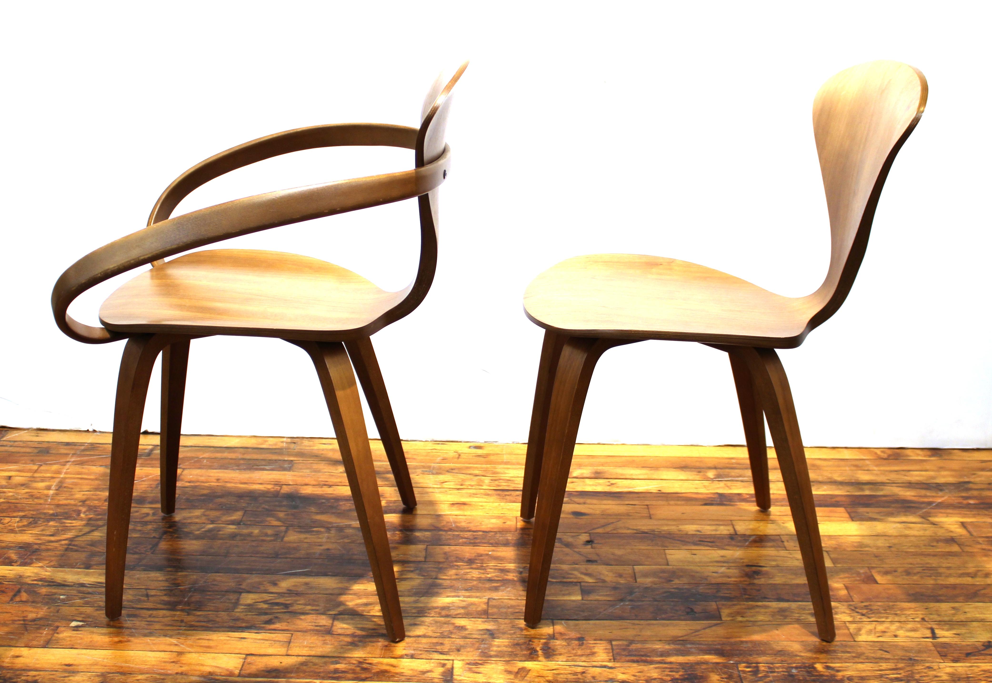 Norman Cherner Midcentury Plycraft Side Chair In Good Condition In New York, NY