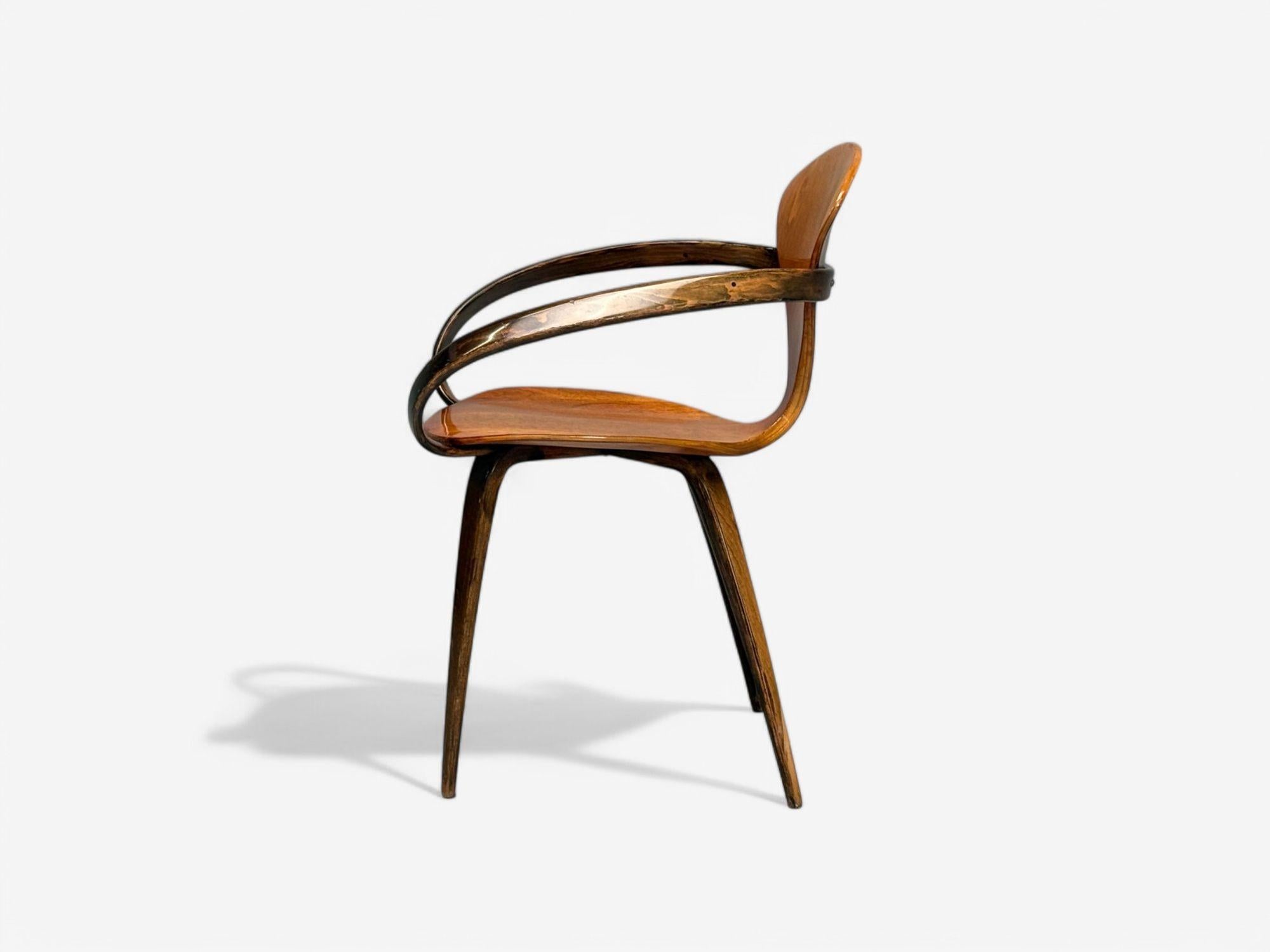Norman Cherner, Plycraft, Mid-Century Modern, Pretzel Dining Chairs, USA, 1960s For Sale 3
