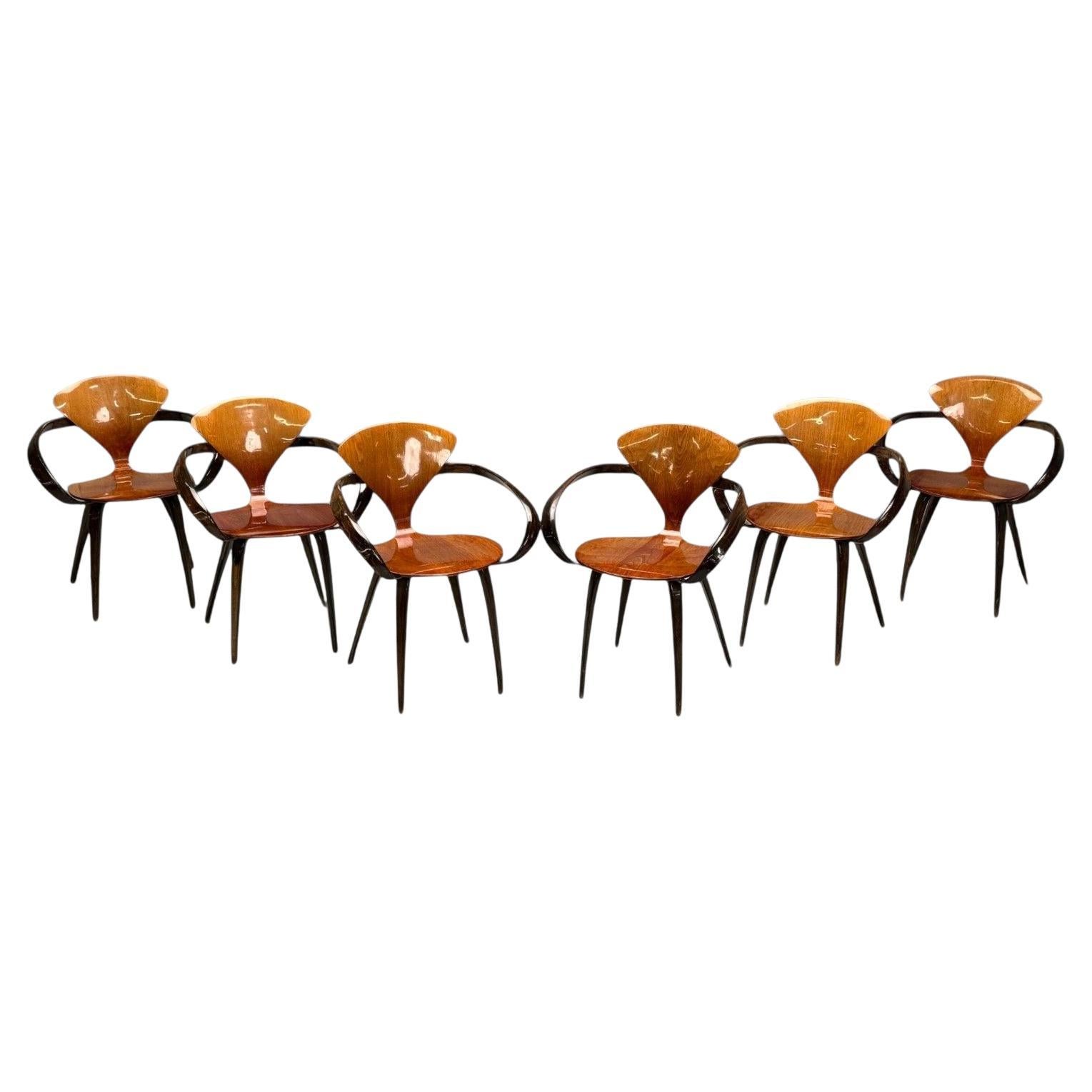 Norman Cherner, Plycraft, Mid-Century Modern, Pretzel Dining Chairs, USA, 1960s