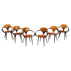 Norman Cherner, Plycraft, Mid-Century Modern, Pretzel Dining Chairs, USA, 1960s
