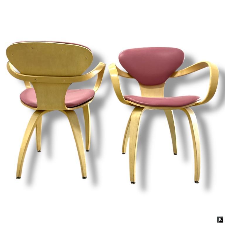 Americano Set di 4 sedie a braccioli Plycraft di Norman Cherner in vendita