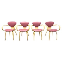 Norman Cherner Plycraft Pretzel Arm Chairs Set of 4