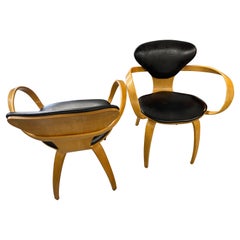 Norman Cherner Plycraft Pretzel Armchairs