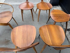 Norman Cherner Plycraft Satz von 6 skulpturalen Esszimmerstühlen Mid Century Modern