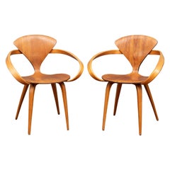 Norman Cherner "Pretzel" Armchairs for Plycraft