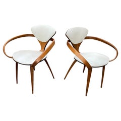 Norman Cherner Pretzel Armchairs for Plycraft, Pair