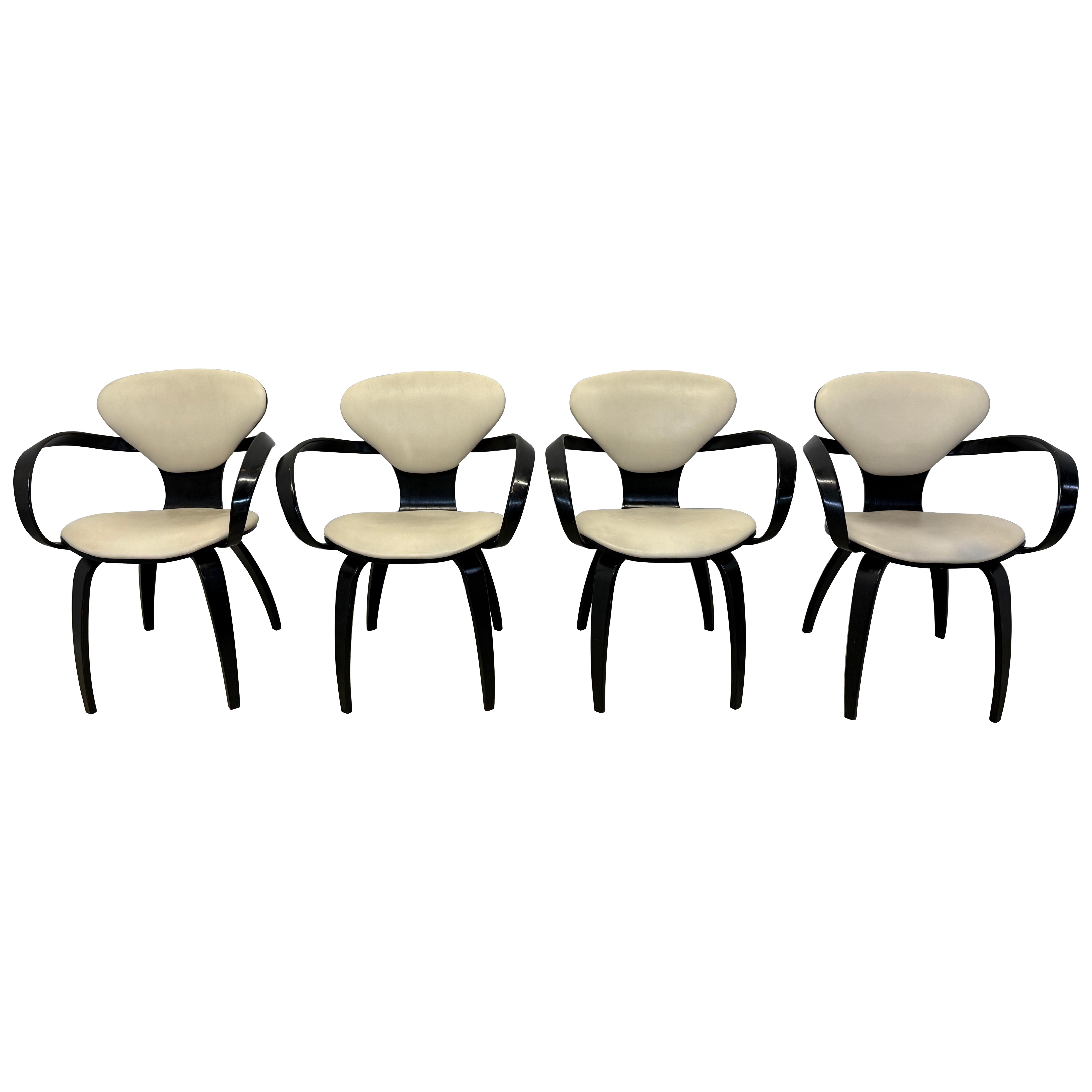 Sedie Pretzel di Norman Cherner per Plycraft - Set di quattro sedie in vendita