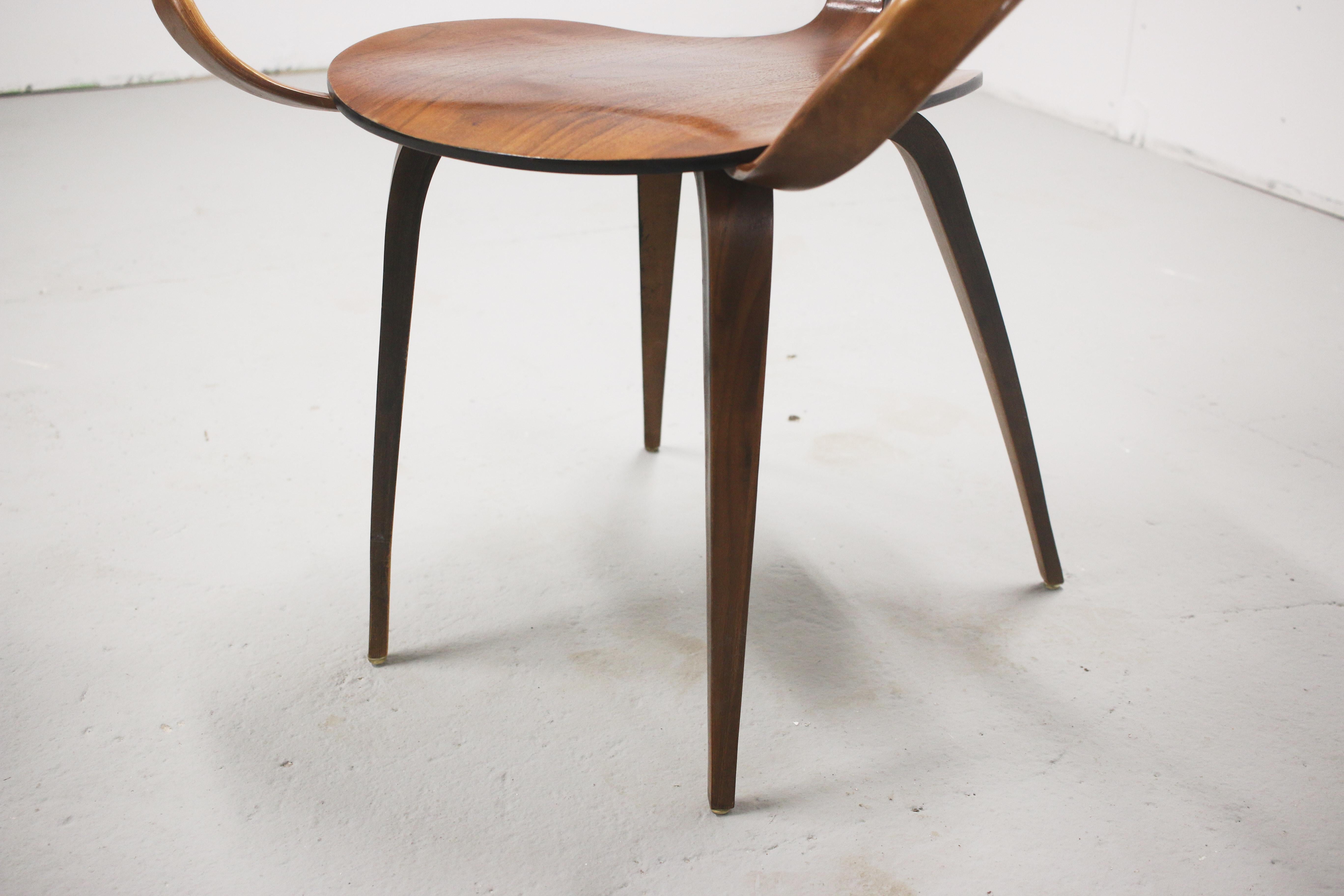 20th Century Norman Cherner Pretzel Dining Chair, Made by Plycraft, USA, 1960s