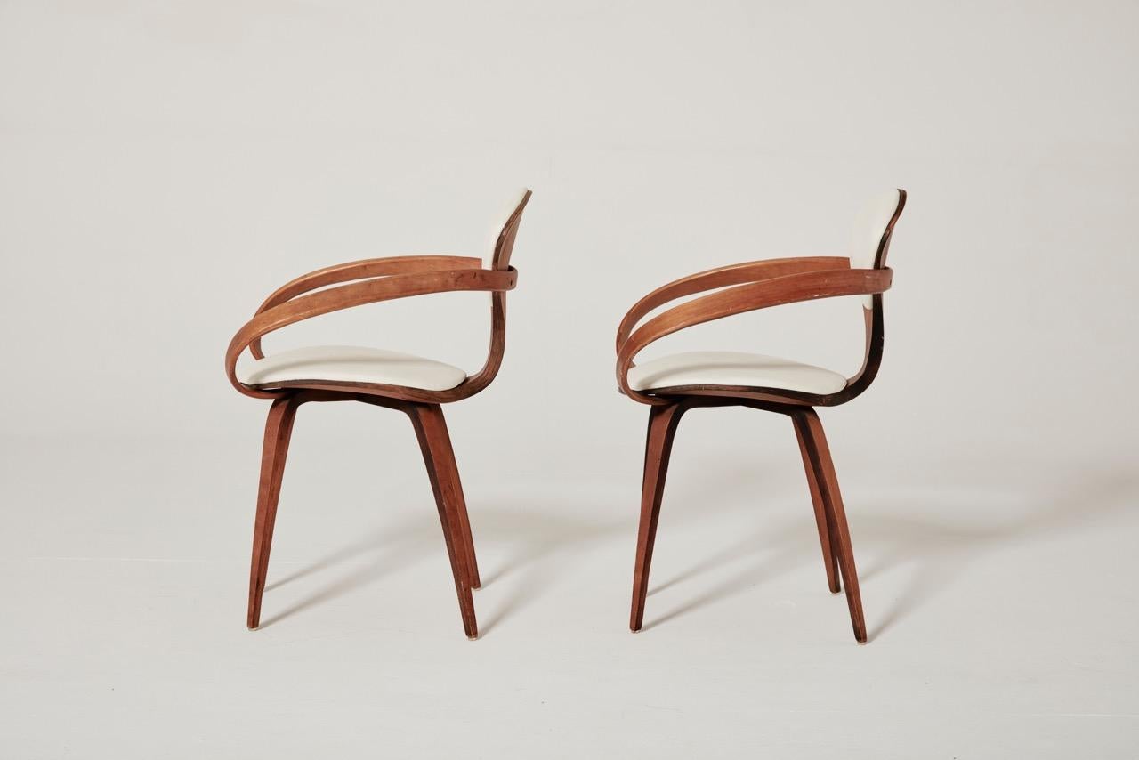 American Norman Cherner Pretzel Dining Chairs, Made by Plycraft, USA, 1960s