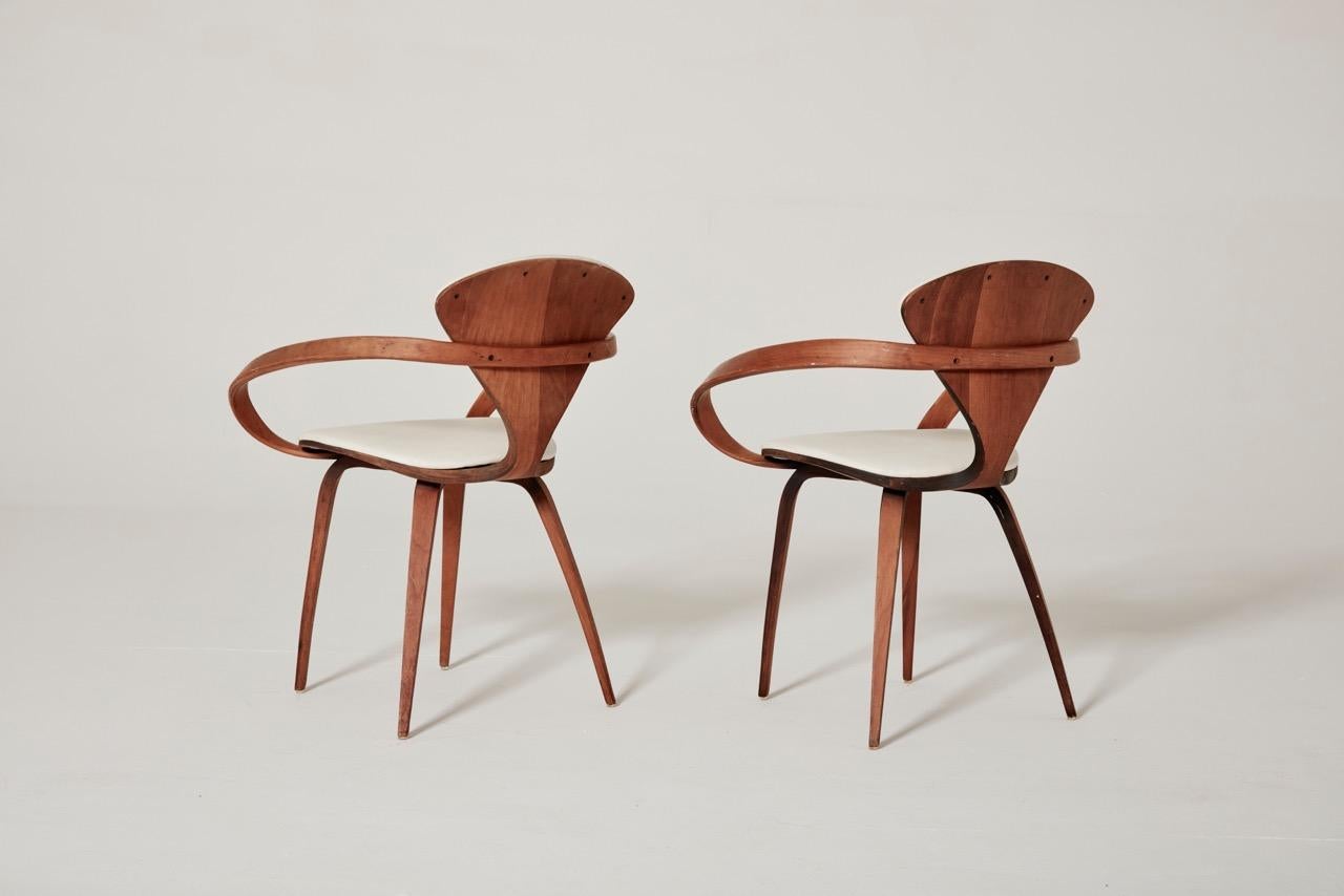 20th Century Norman Cherner Pretzel Dining Chairs, Made by Plycraft, USA, 1960s