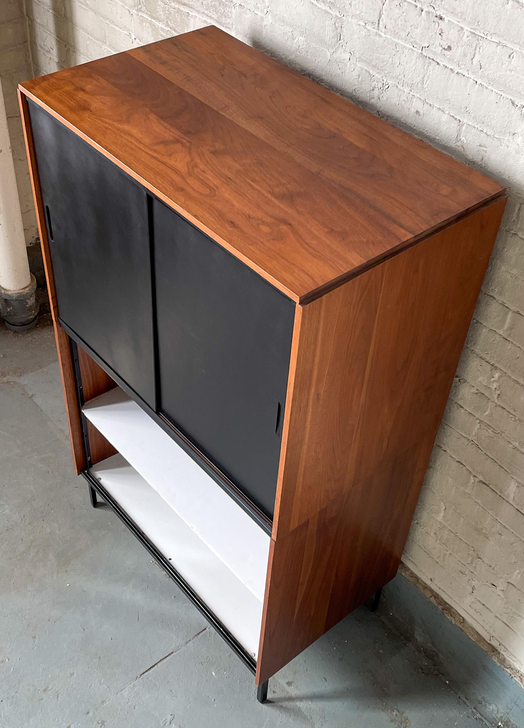 Mid-Century Modern Norman Cherner Double High Cabinet for Multiflex Corp. For Sale