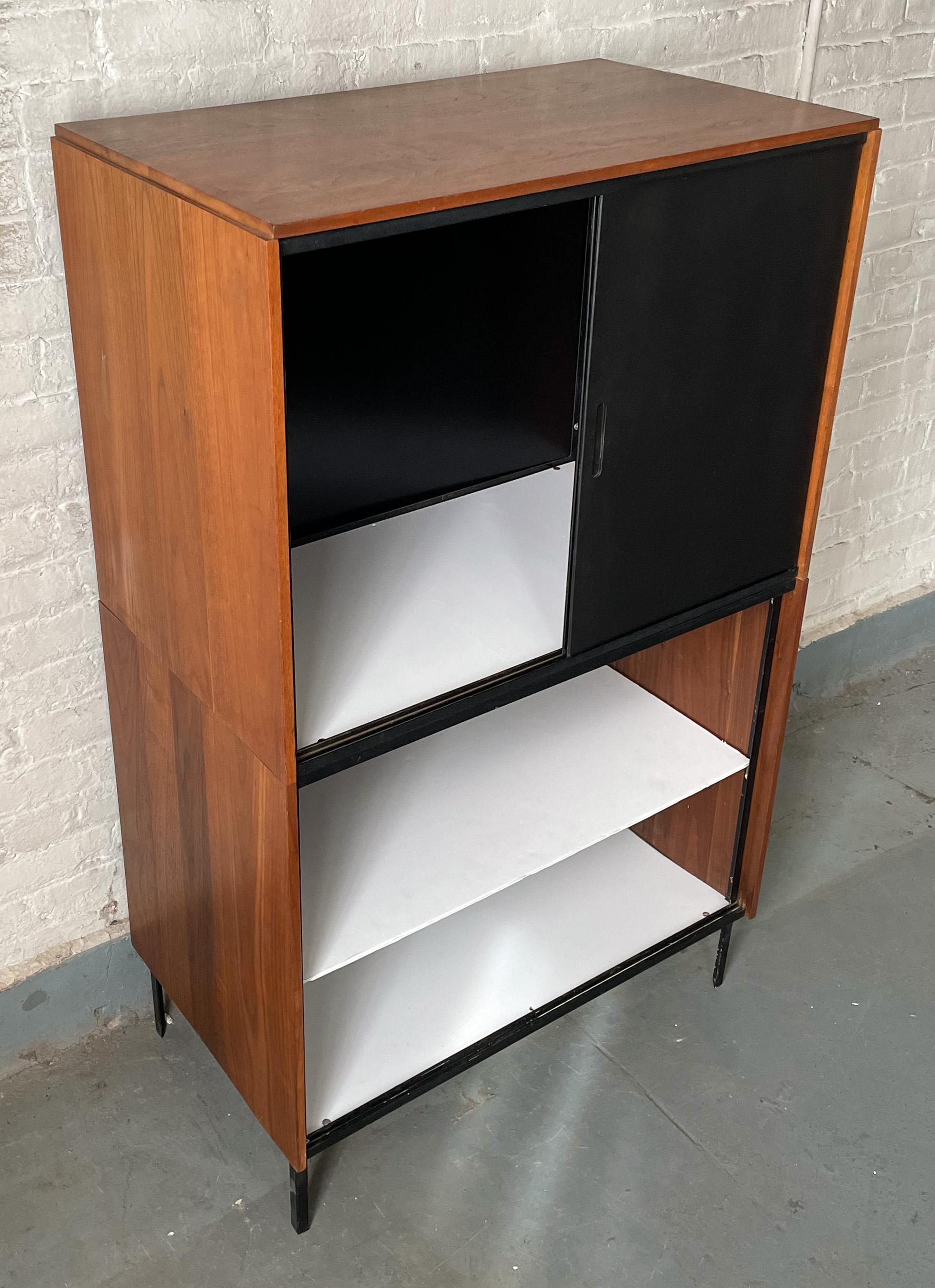 Mid-20th Century Norman Cherner Double High Cabinet for Multiflex Corp. For Sale