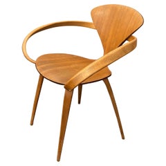 Norman Cherner Walnut Pretzel Arm Chair Plycraft Mid-Century Modern