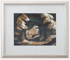 Norman Clifford Jaques (1922-2014) - 20. Jahrhundert Siebdruck, Through the Woods