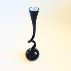 Norman Copenhagen Purple Cased Glass Swing Vase