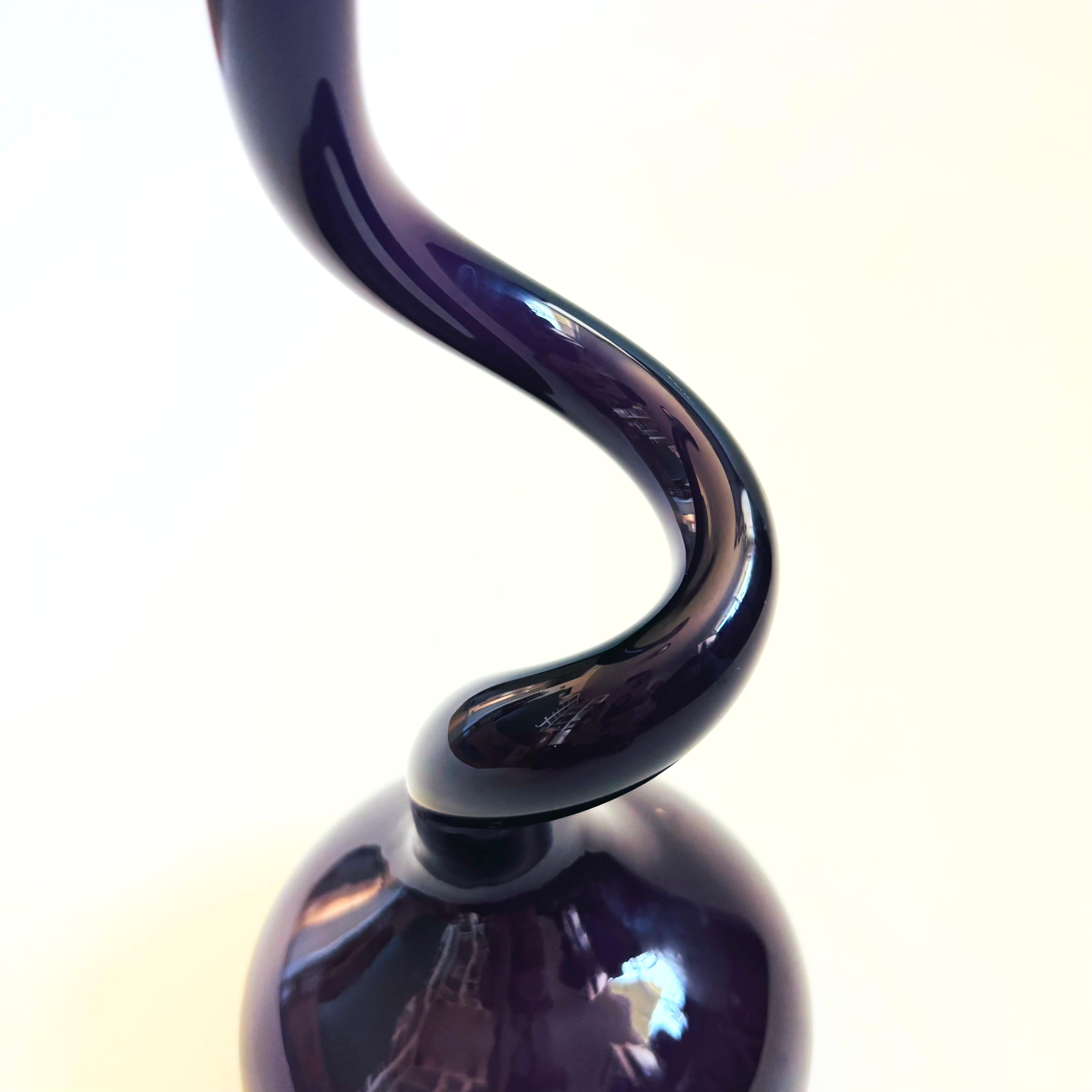 Vaso Swing in vetro incamiciato viola di Norman Copenhagen In condizioni buone in vendita a Fairfield, CA