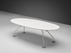 Norman Foster für Tecno Nomos, Ess- oder Konferenztisch in Weiß