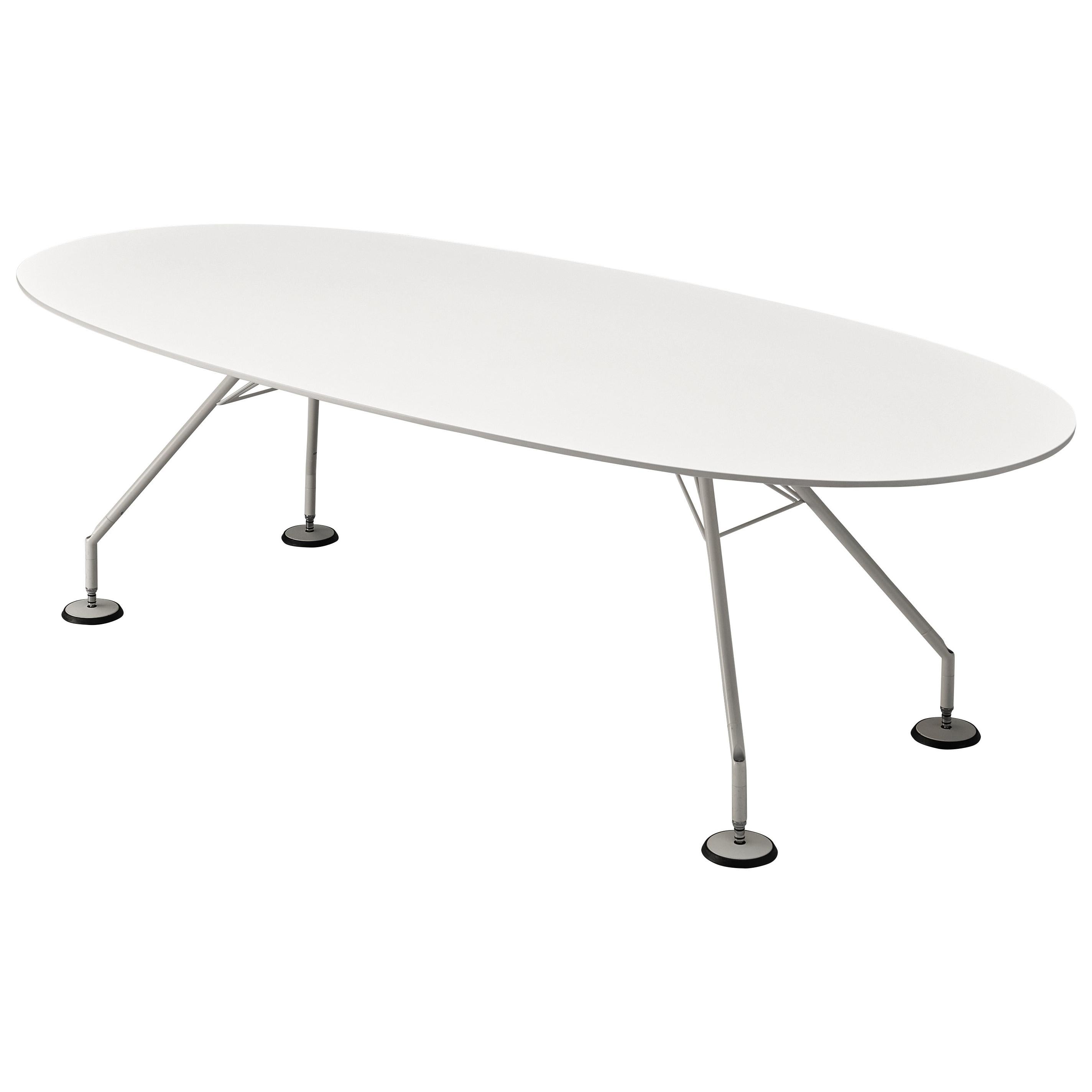 Norman Foster for Tecno ‘Nomos’ Dining or Conference Table in White