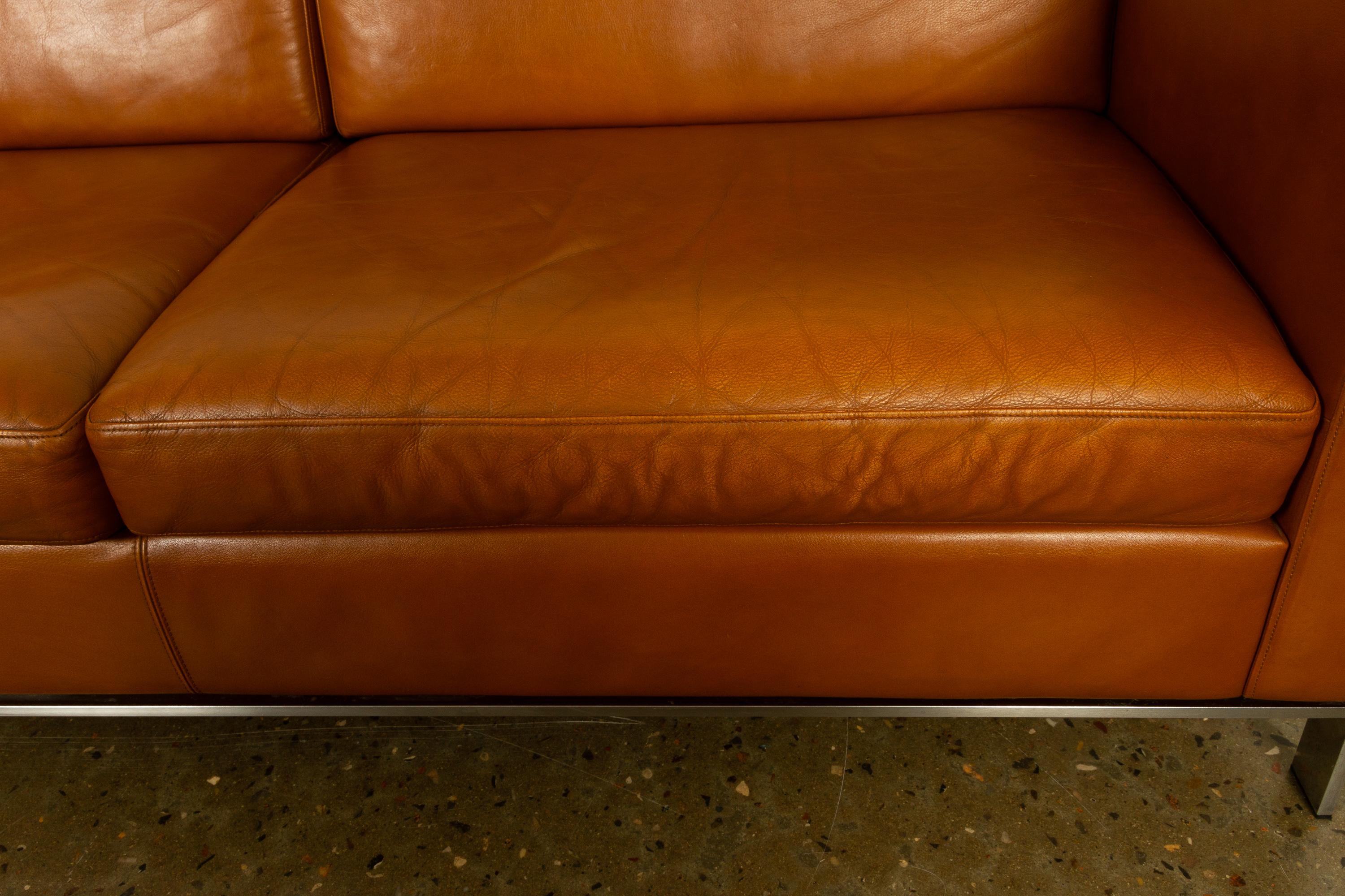 Contemporary Norman Foster Living Room Set in Tan Leather for Walter Knoll, 2000s