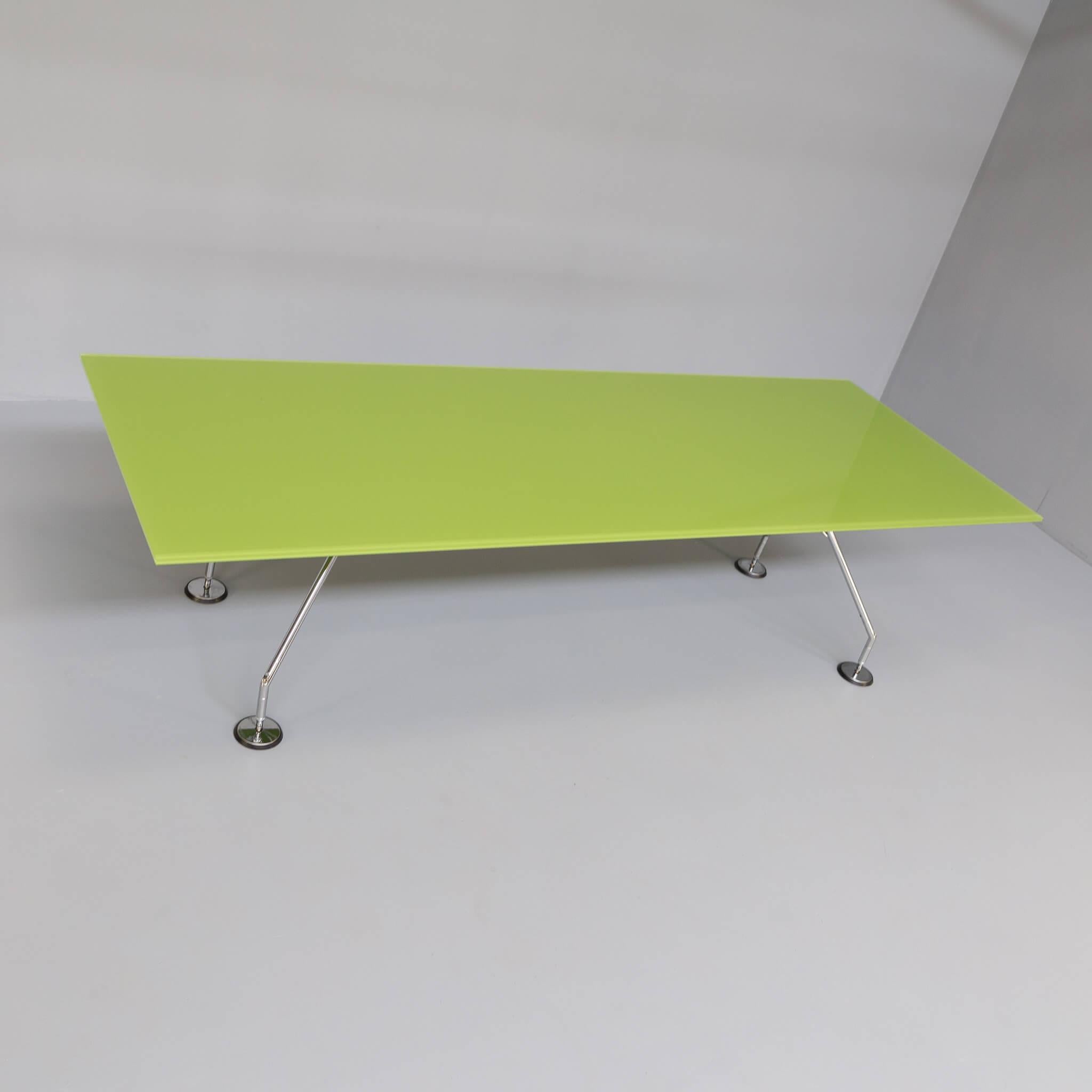 Norman Foster ‘Nomos’ Green Glass Table Desk for Tecno For Sale 6