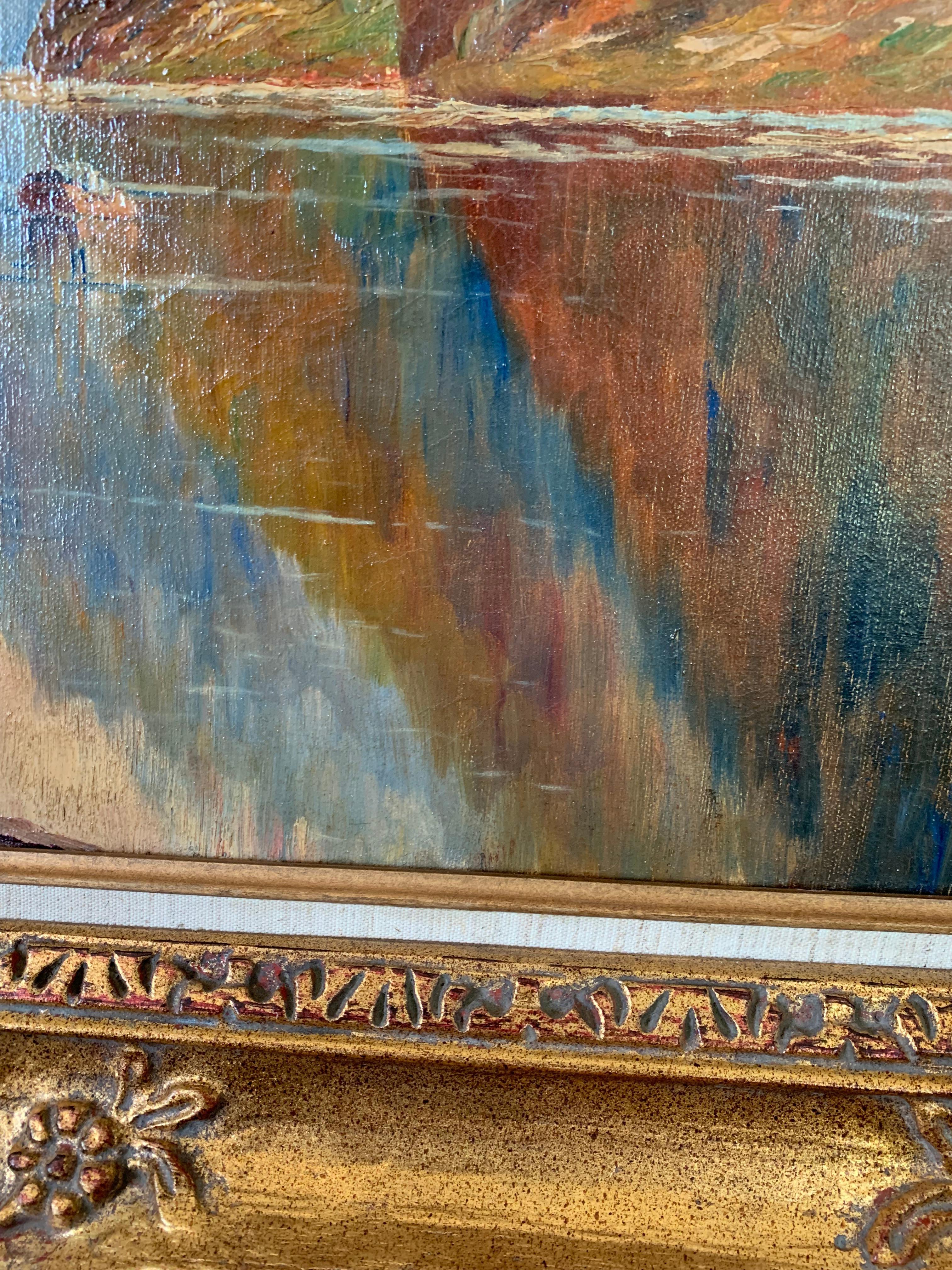 'Jossing Fjord' by Norman Harper, Oil on Canvas For Sale 6