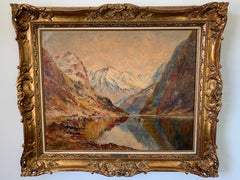 Fiordo de Jossing" de Norman Harper, Óleo sobre lienzo