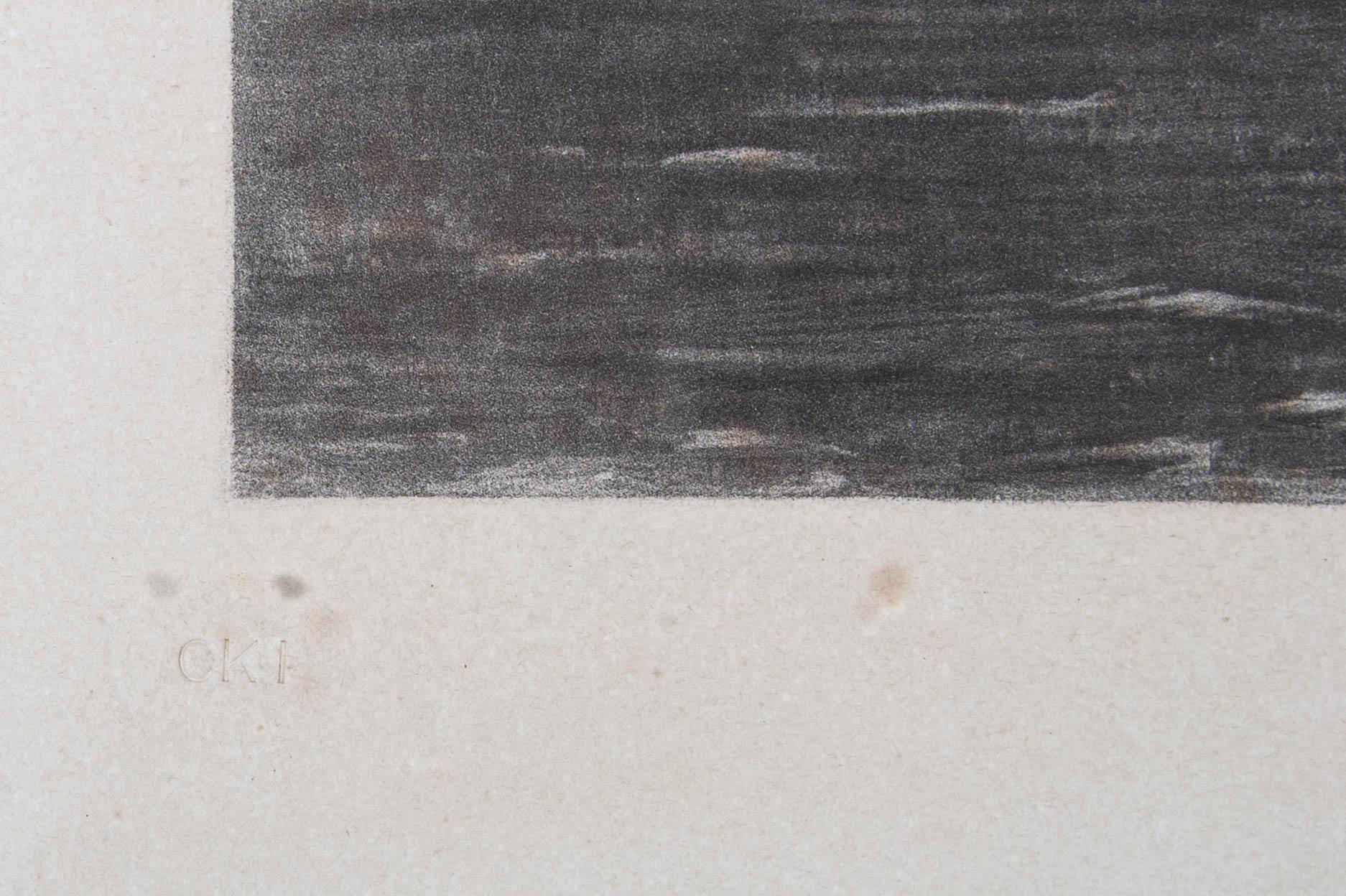 Norman Hirst after Constable - 1903 Mezzotint, Salisbury Cathedral 1