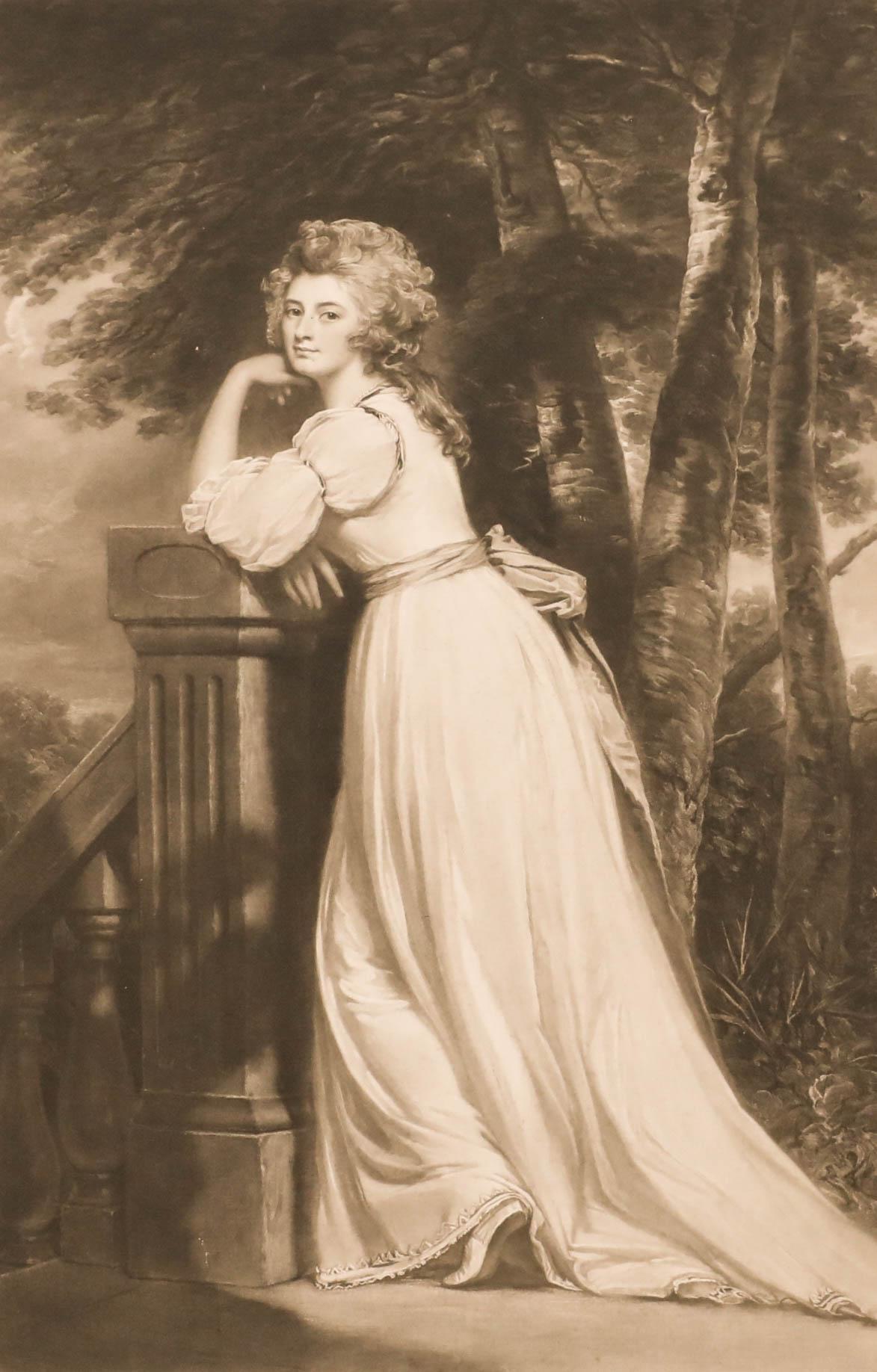 Norman Hirst d'après George Boughton - 1911 Mezzotint, Lady Catherine Rouse Boughton en vente 1