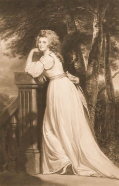 Norman Hirst After George Romney - 1911 Mezzotint, Lady Catherine Rouse Boughton