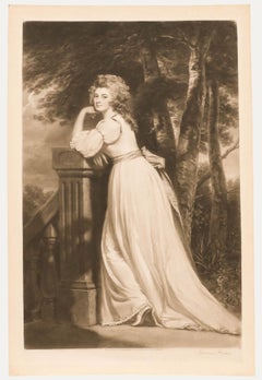 Norman Hirst After George Romney - 1911 Mezzotint, Lady Catherine Rouse Boughton