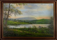 Norman J Baldwin - 20th Century Oil, Grazing By The Lake