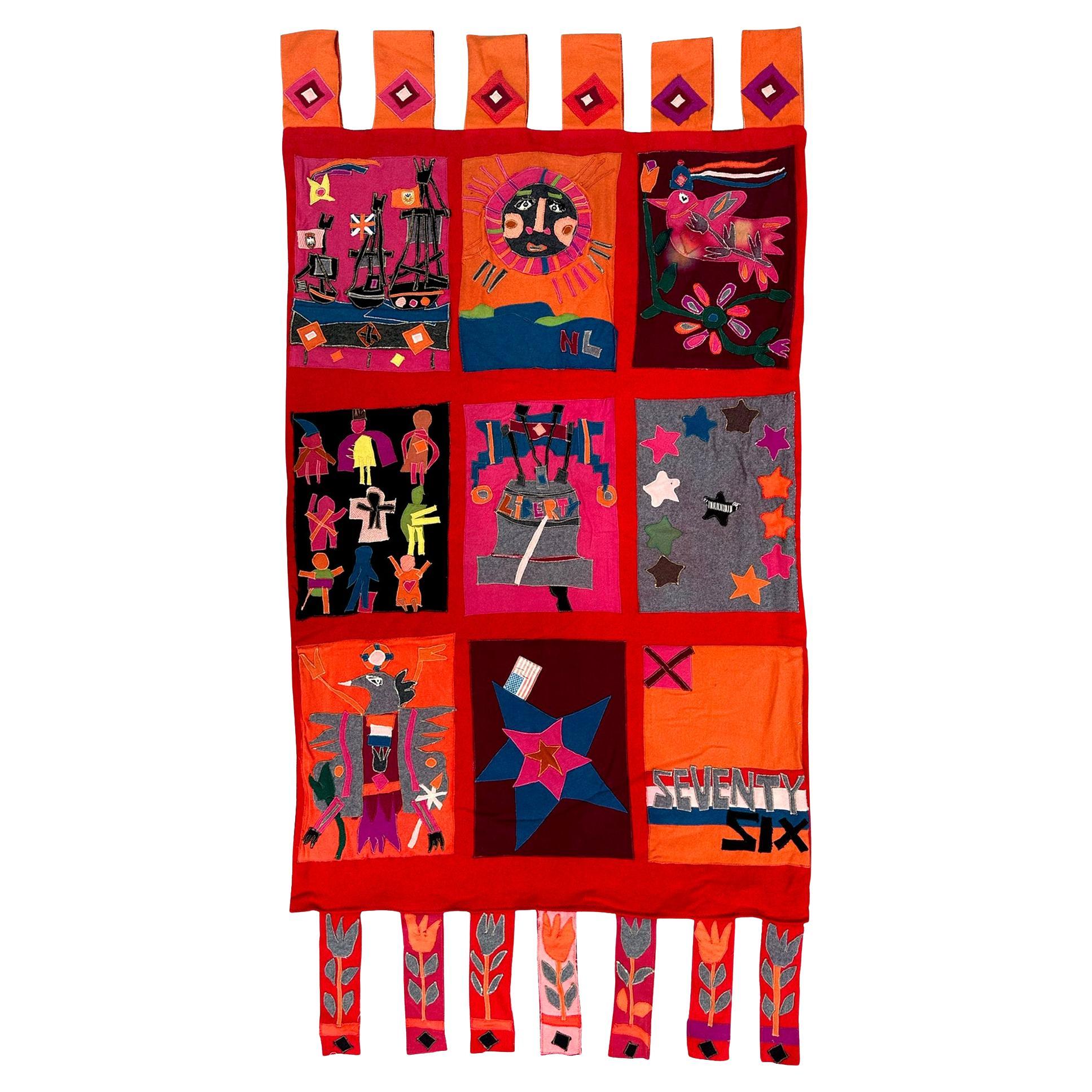 Norman Laliberte 1776 Tapestry 1925-2021 Hand Signed For Sale