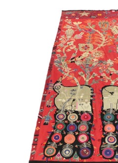 Norman Laliberte Long Hand-Appliqued Wall Hanging