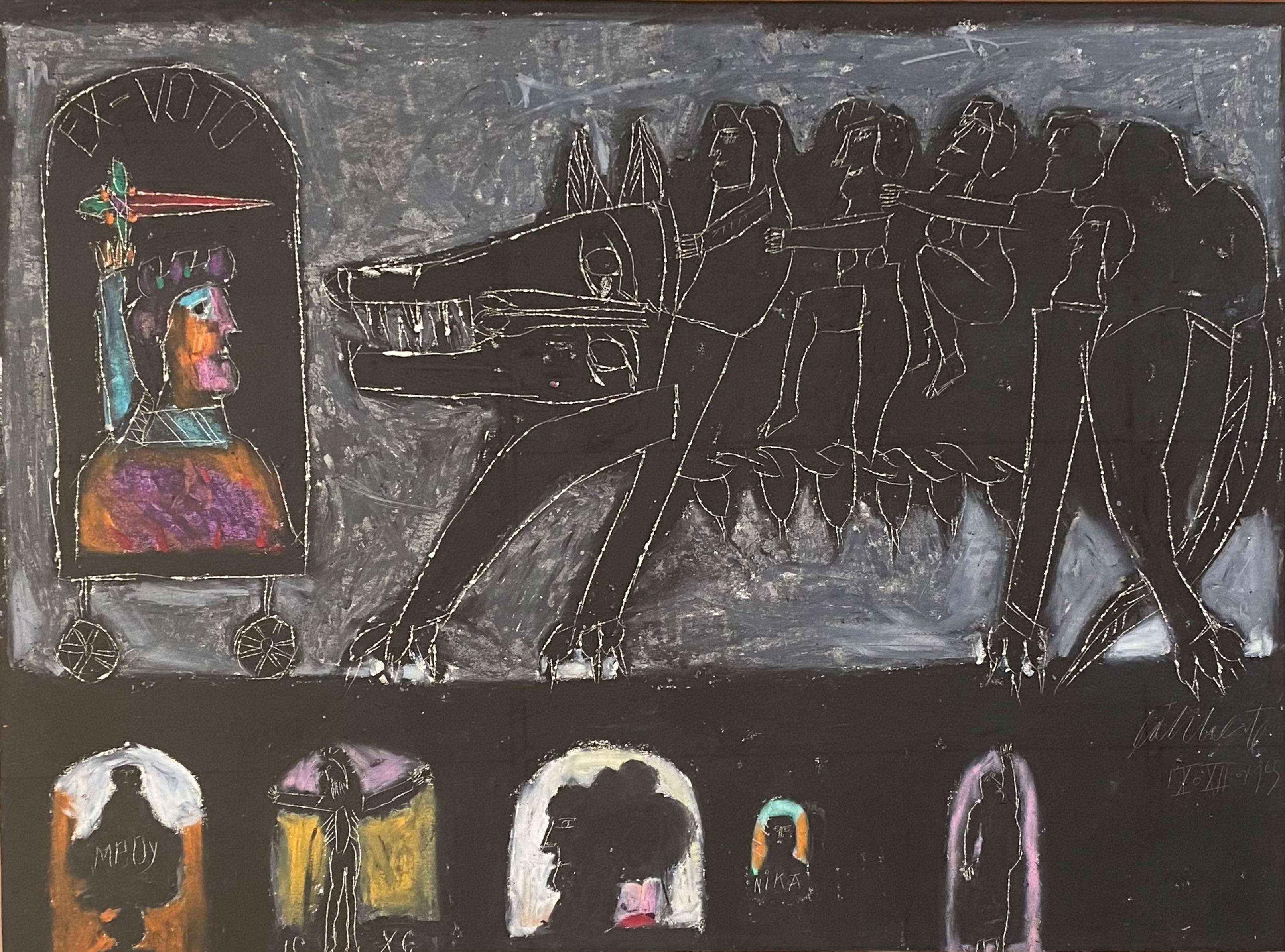 Les Justes - Mixed Media Art by Norman Laliberté
