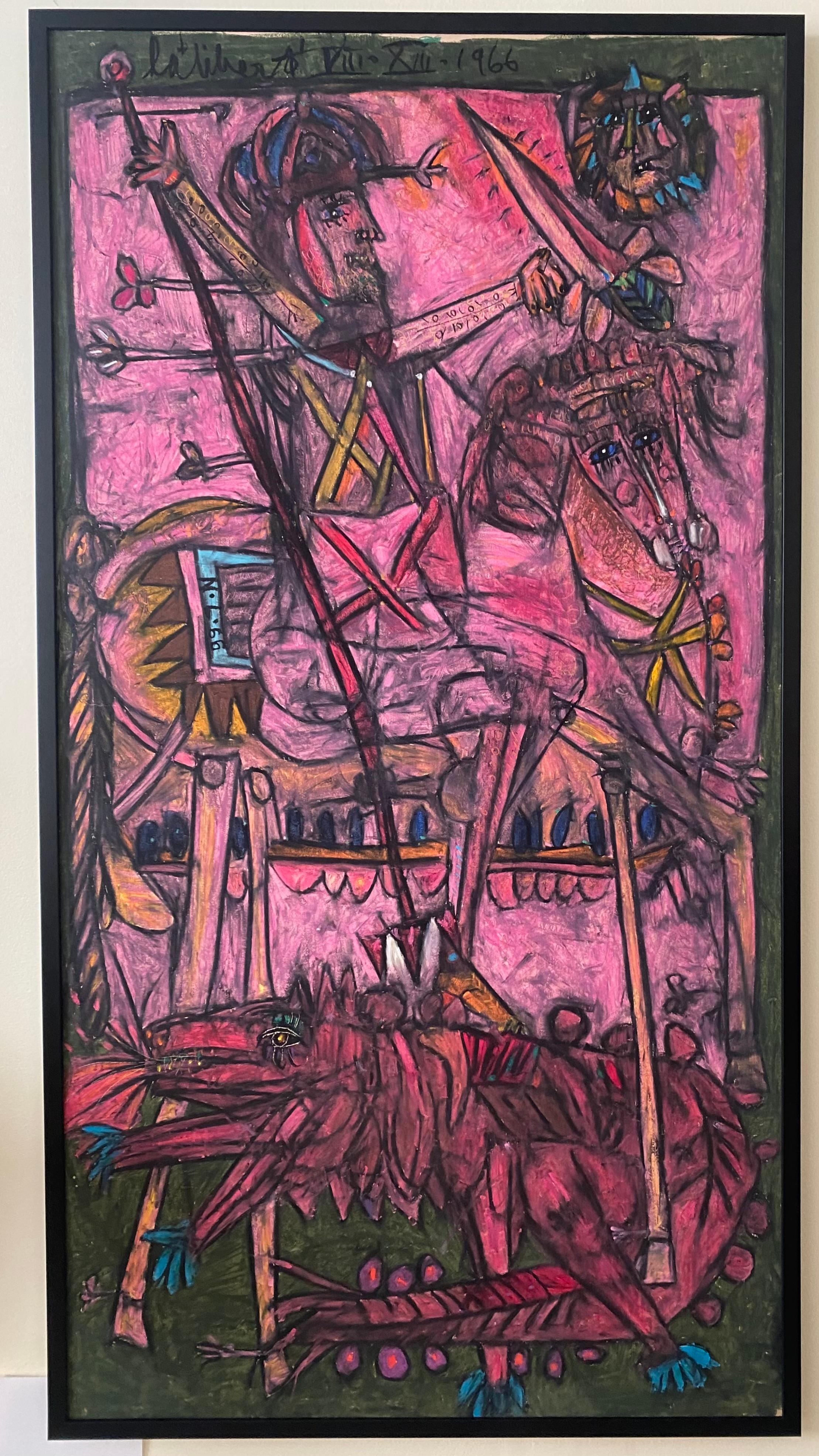 St. George and the Dragon - Modern Mixed Media Art by Norman Laliberté