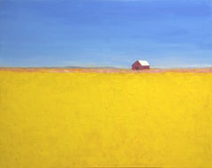 San Luis Obispo Barn, Painting, Oil on Canvas