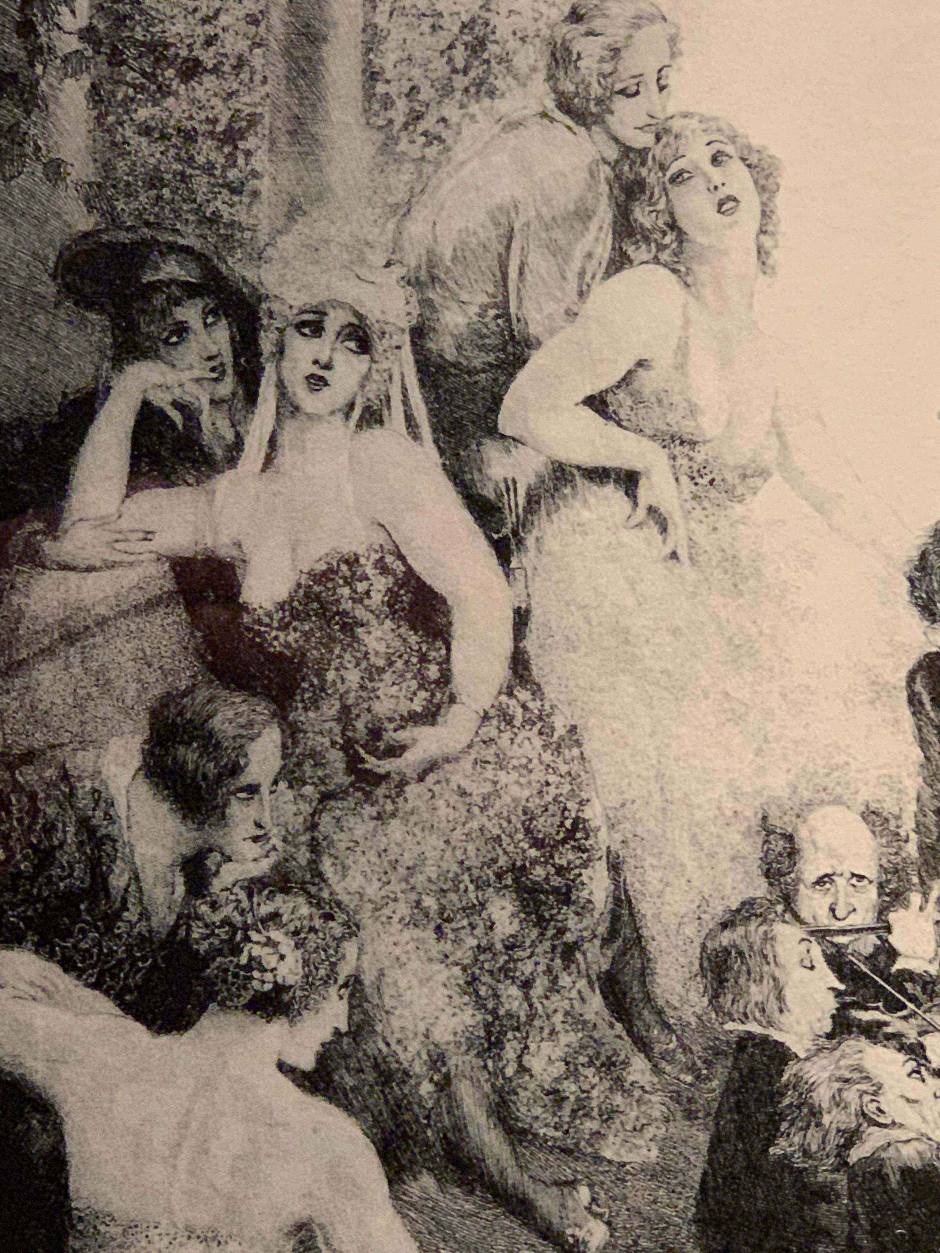 Summer Day Adante
By Norman Lindsay (Australian), (February 22, 1879 – November 21, 1969)
Etchings on Paper, Framed
image:
Width:  41cm (16inch)
Length: 37cm (14.5inch)
Glassed Frame:
Width: 69cm (27inch)
Length: 67.5cm (26.5inch)


Widely regarded