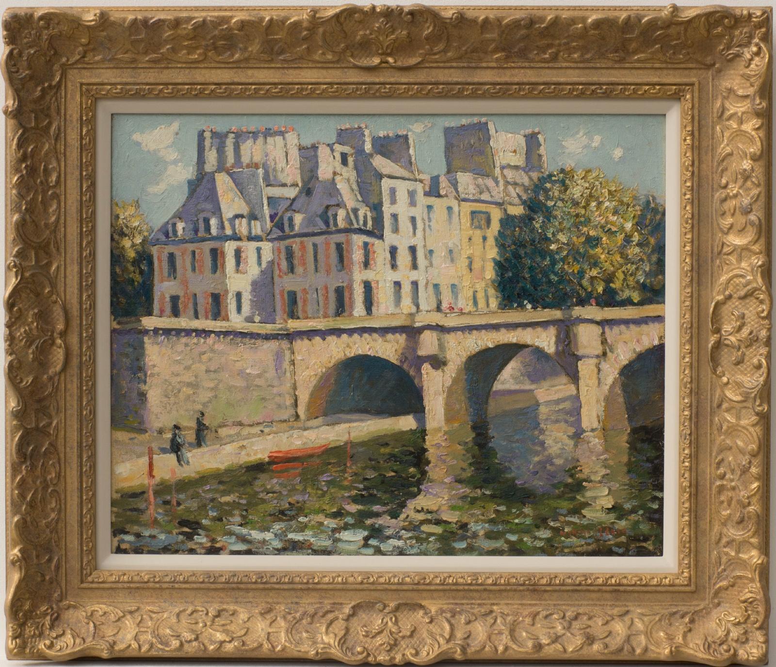 Le Pont Neuf, París - Painting de Norman Lloyd