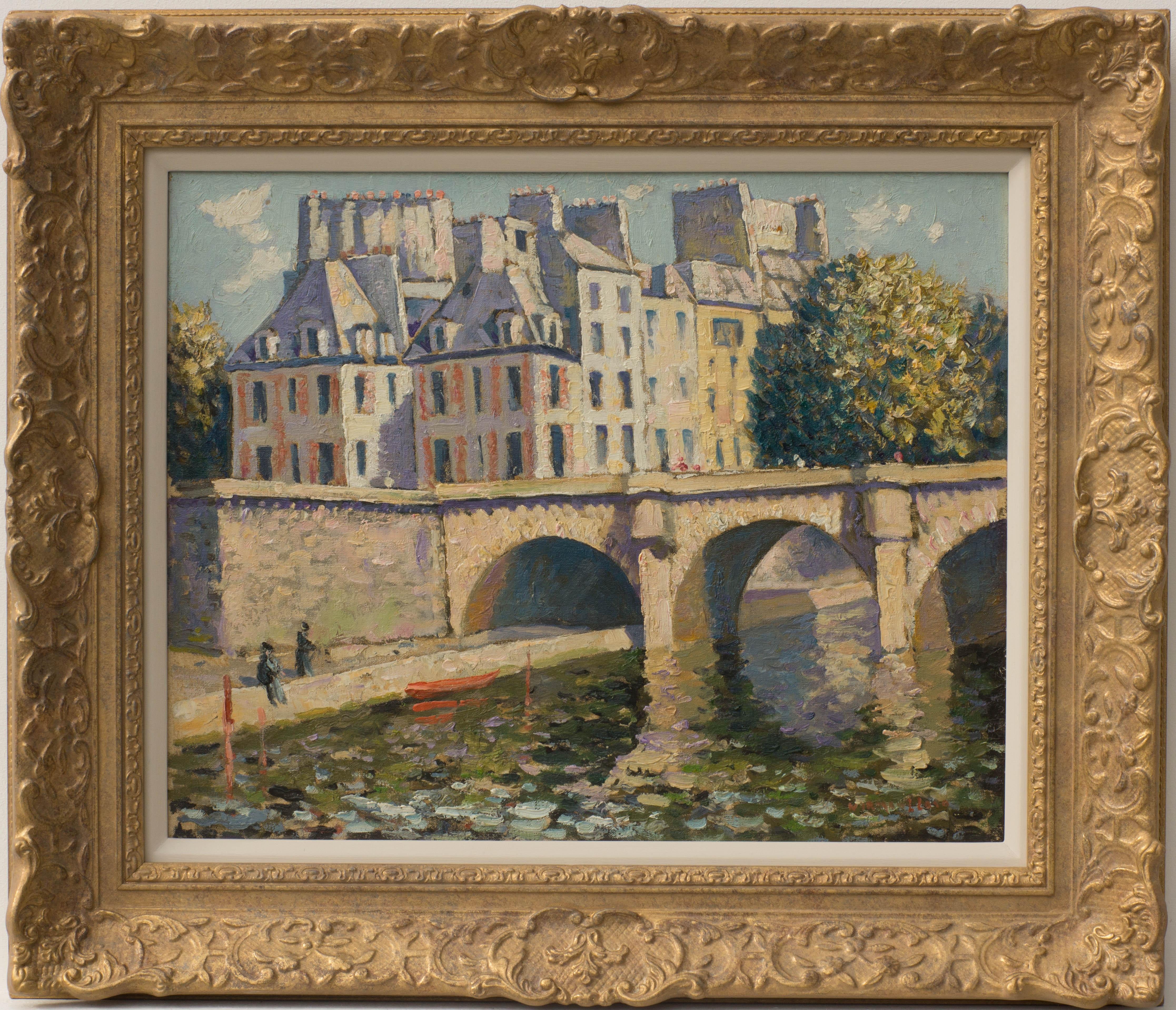 Norman Lloyd Landscape Painting - Le Pont Neuf, Paris