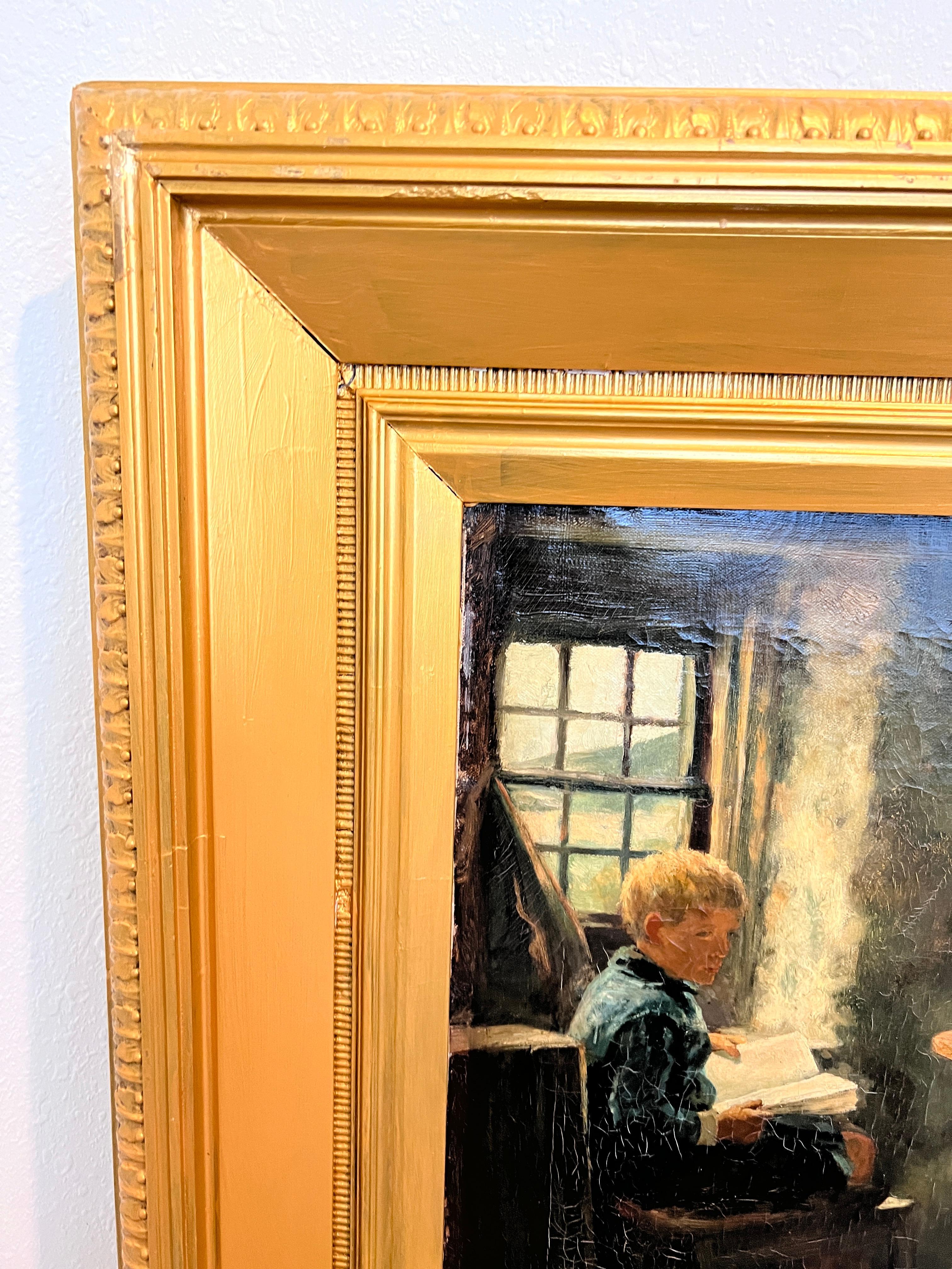 1889 Antikes Genre-O/C-Gemälde des schottischen Künstlers Norman M. Macdougall (1852-1939) im Angebot 7