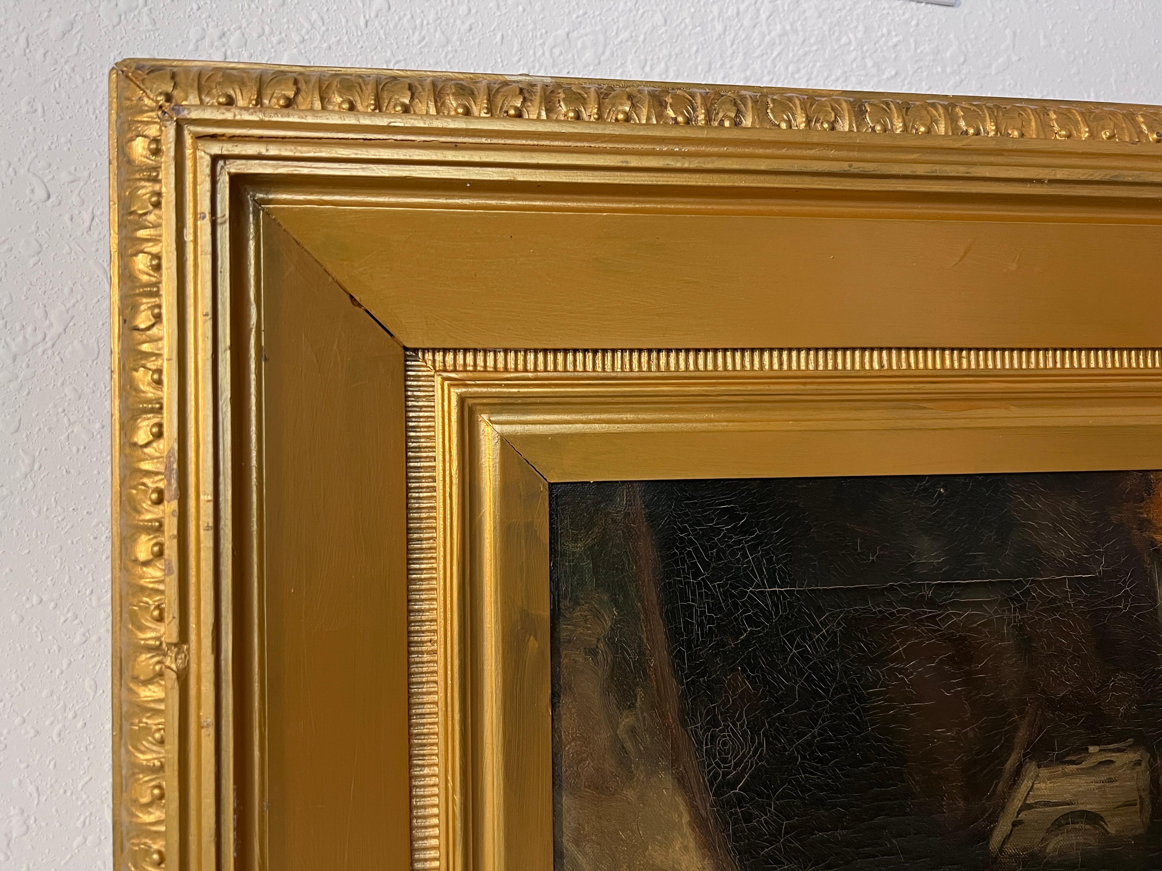 1889 Antikes Genre-O/C-Gemälde des schottischen Künstlers Norman M. Macdougall (1852-1939) im Angebot 8