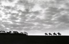 Norman Mauskopf, Newmarket, England 1988, (horses in countryside)